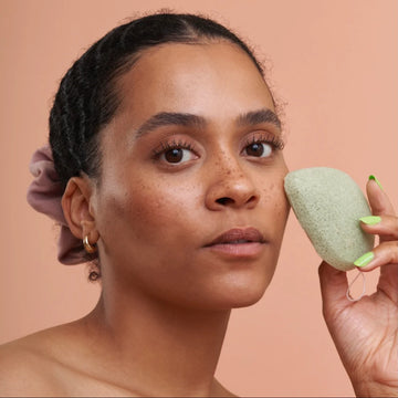 Green Tea Antioxidant Konjac Facial Sponge
